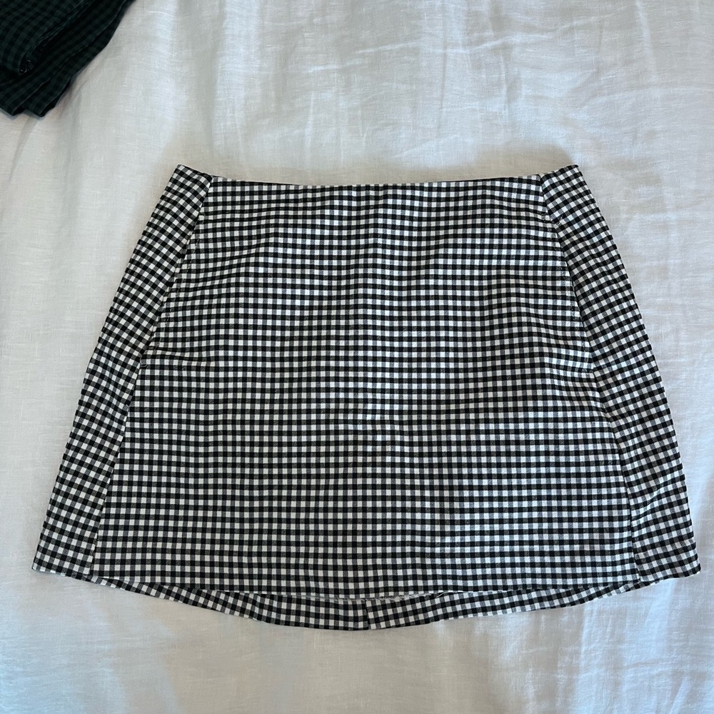 UO Gingham mini skirt